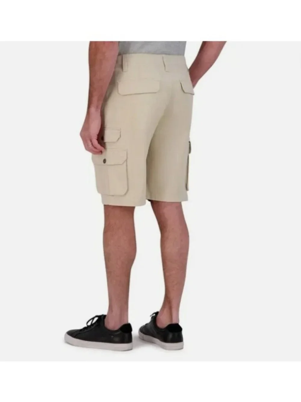 Iron Co Men's Stretch Twill Cargo Shorts-Size 38- Color: Dune-NWT